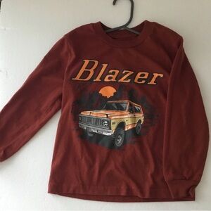 Blazer Graphic Long-Sleeve Tee in Rust